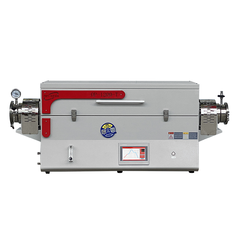 1200℃智能開啟式三溫區(qū)管式爐OP-1200-T3（加熱區(qū)220+440+220）